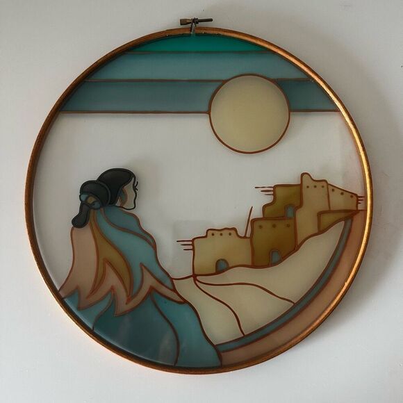 Embroidery Hoop Handmade Art Piece - Picture 1 of 7